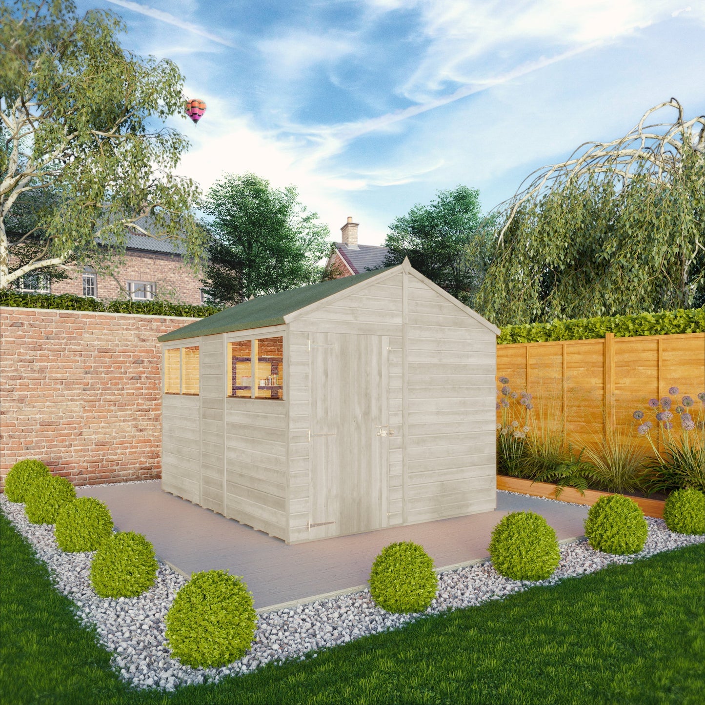 10 x 8 Woodsman Shiplap Apex Wooden Shed