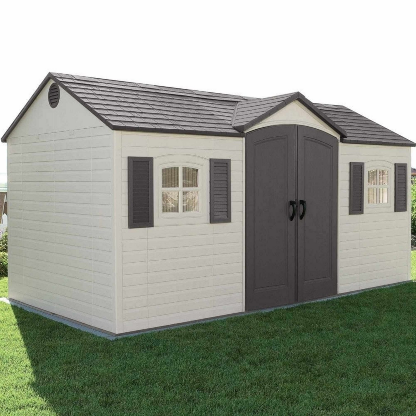 Lifetime 15x8ft Heavy Duty Plastic Garden Shed