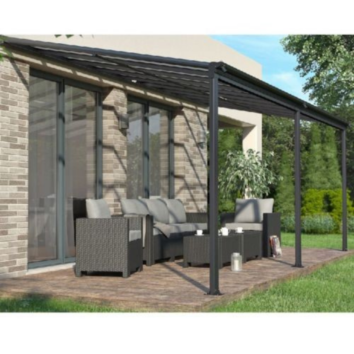 Kingston 10x14ft Wide Lean To Patio Cover