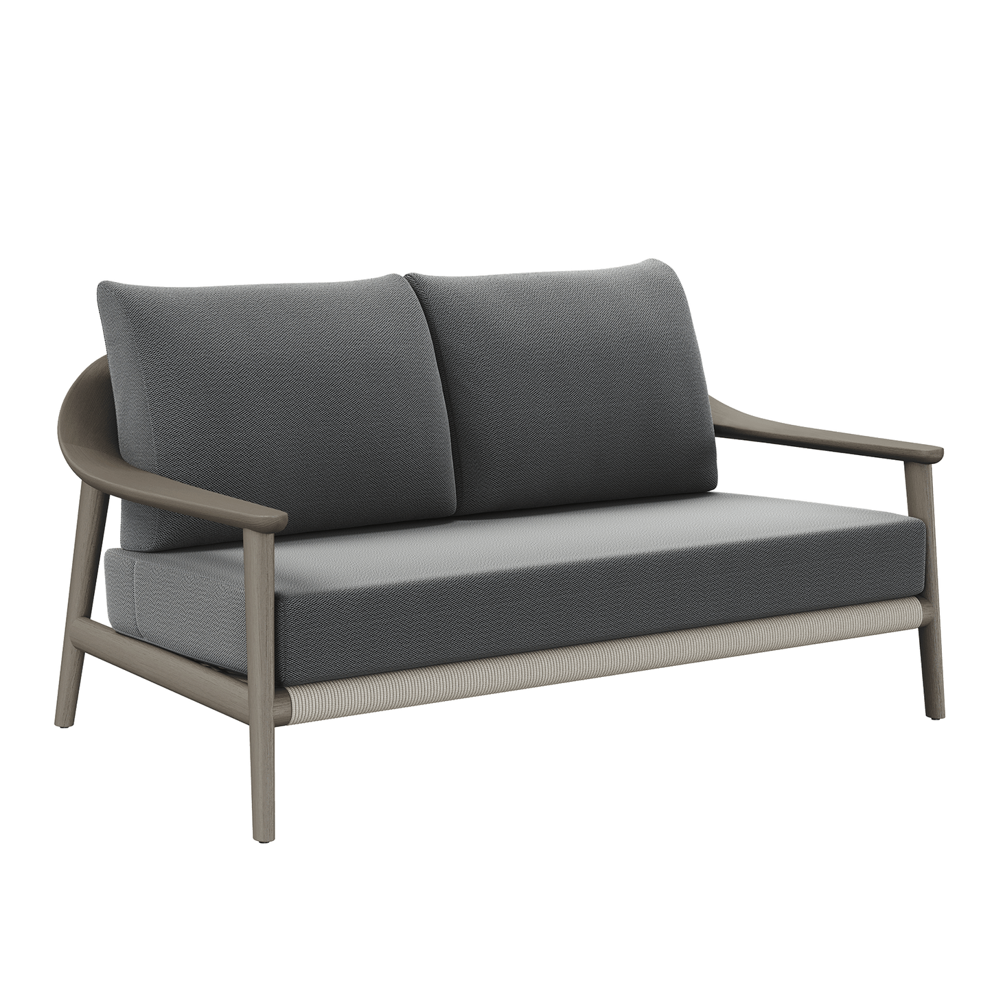 N1 Two Seater Sofa Dark Teak