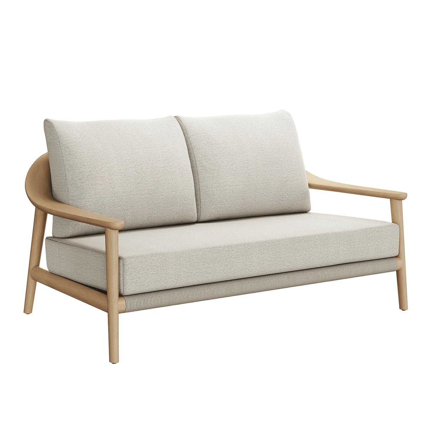 N1 Two Seater Sofa Light Teak