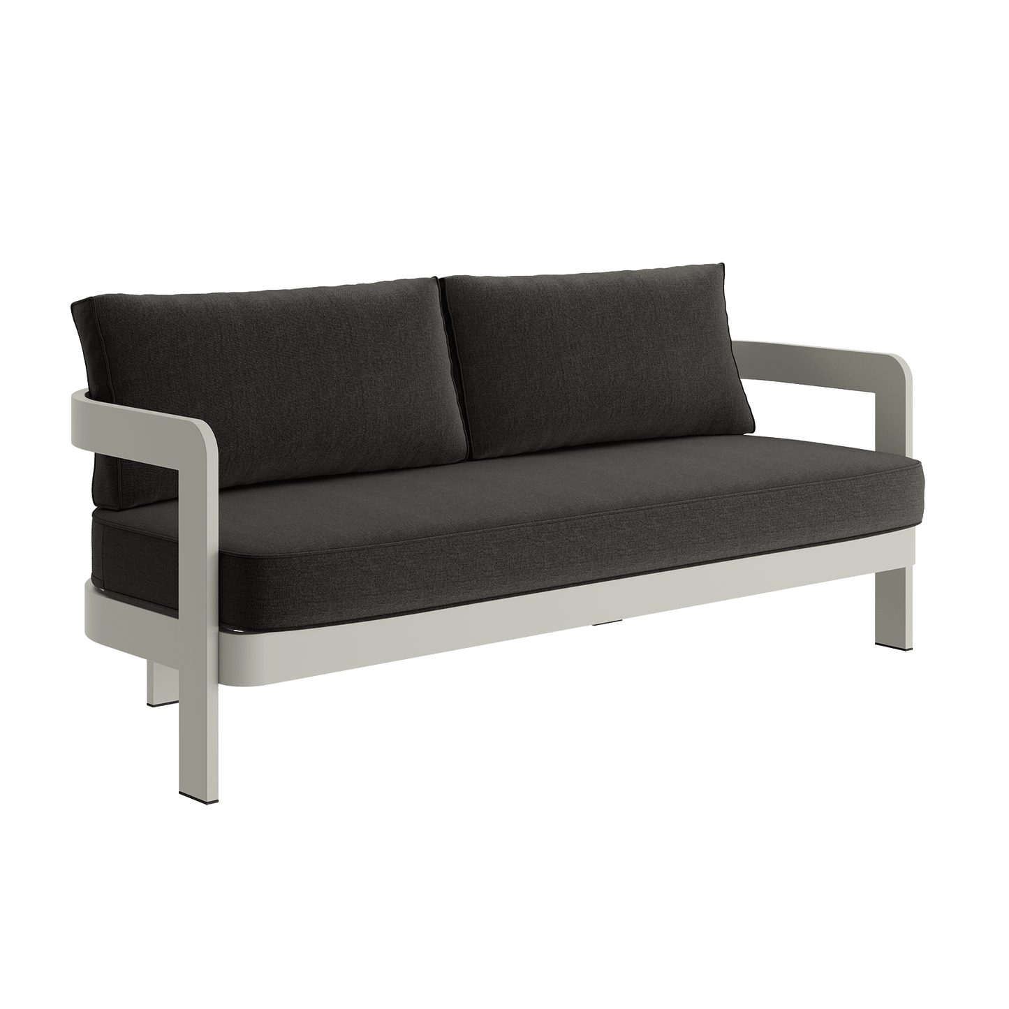 N3 Taupe Three Seater Sofa Shadow Canvas