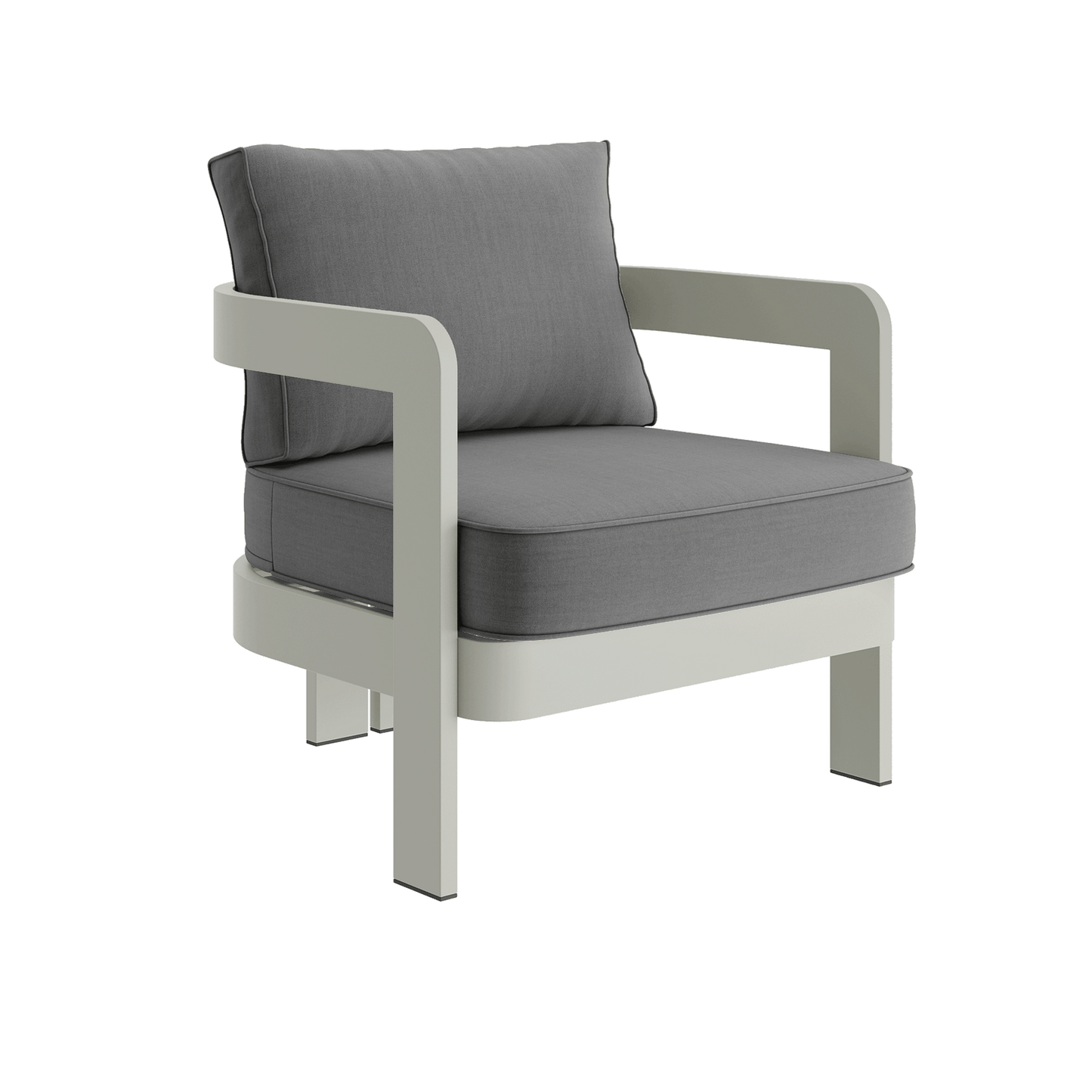 N3 Taupe Lounge Chair Smoke Weave