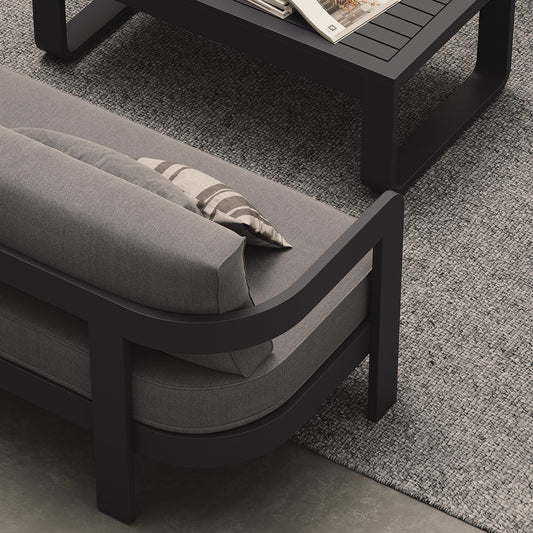 N3 Kohl Three Seater Sofa Smoke Weave