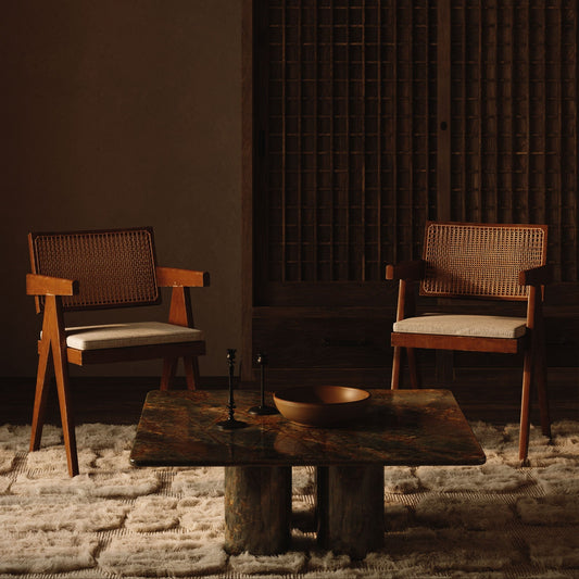 Nardelli Marble Coffee Table, Forest Green