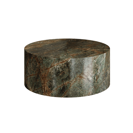 Porto Marble Coffee Table, Forest Green