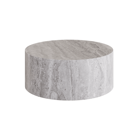 Porto Travertine Coffee Table, Grey