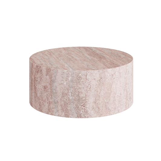 Porto Travertine Coffee Table, Red