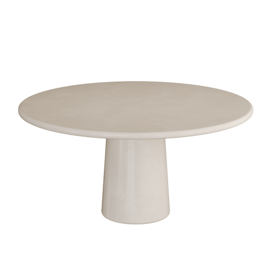 Santo Microskin Dining Table, Bone