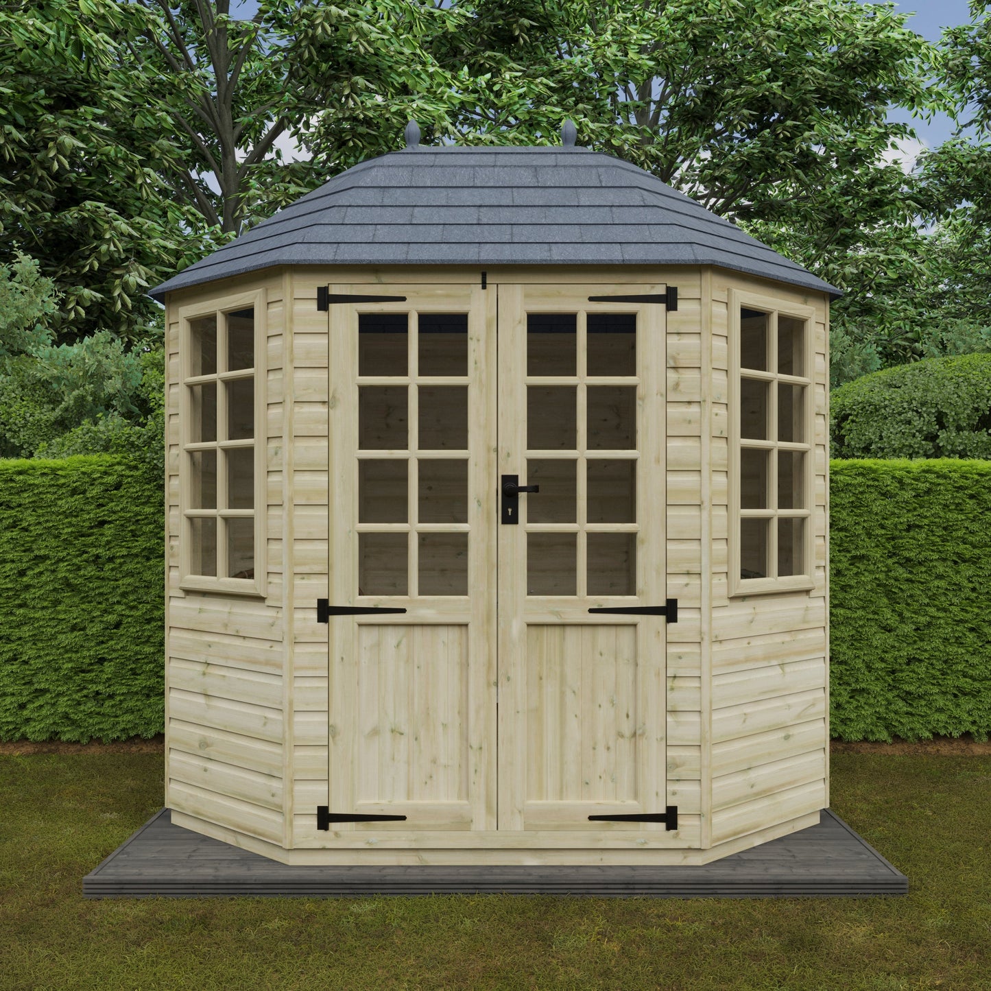 Broadfield 8x6 Tanalised Octagonal Summerhouse