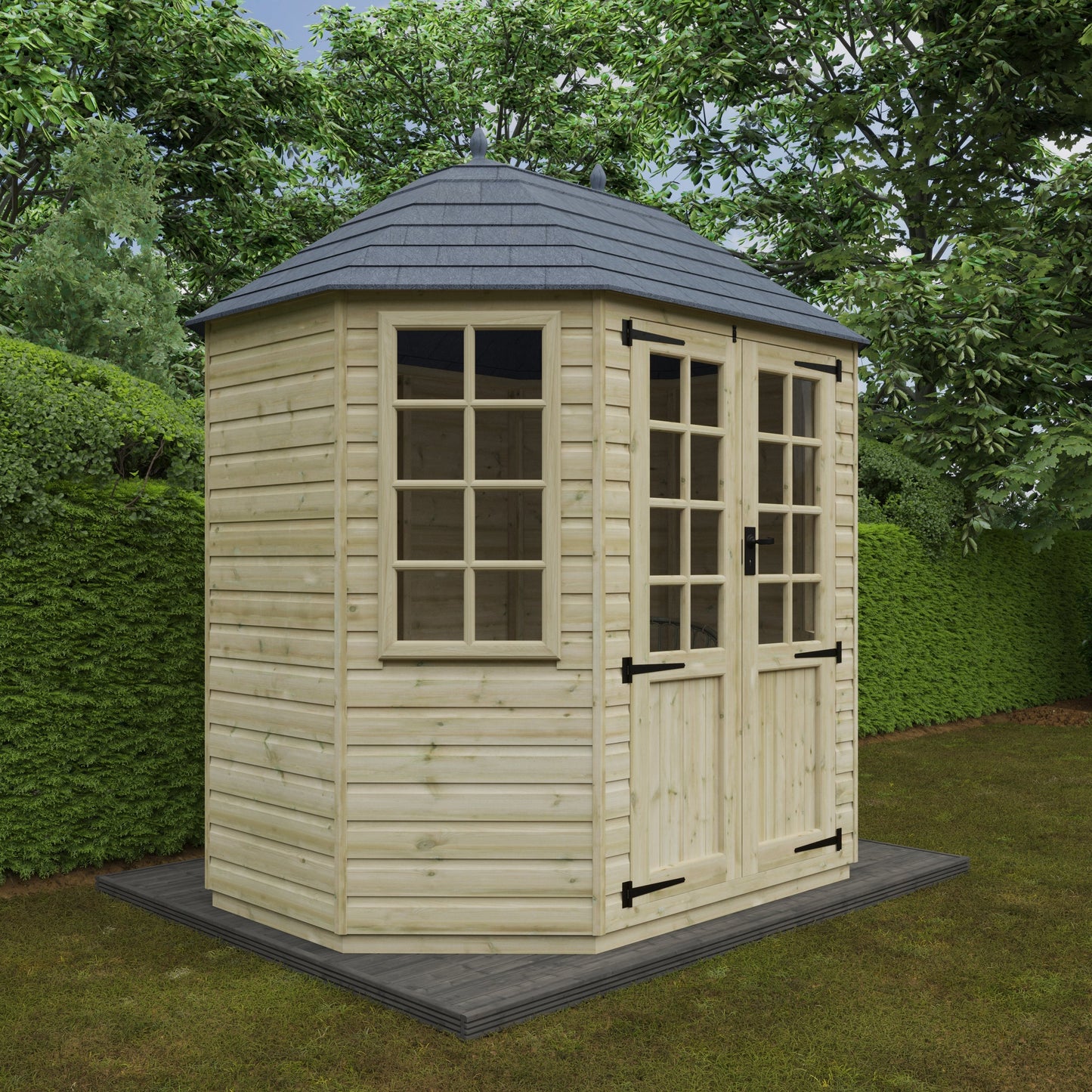 Broadfield 8x6 Tanalised Octagonal Summerhouse