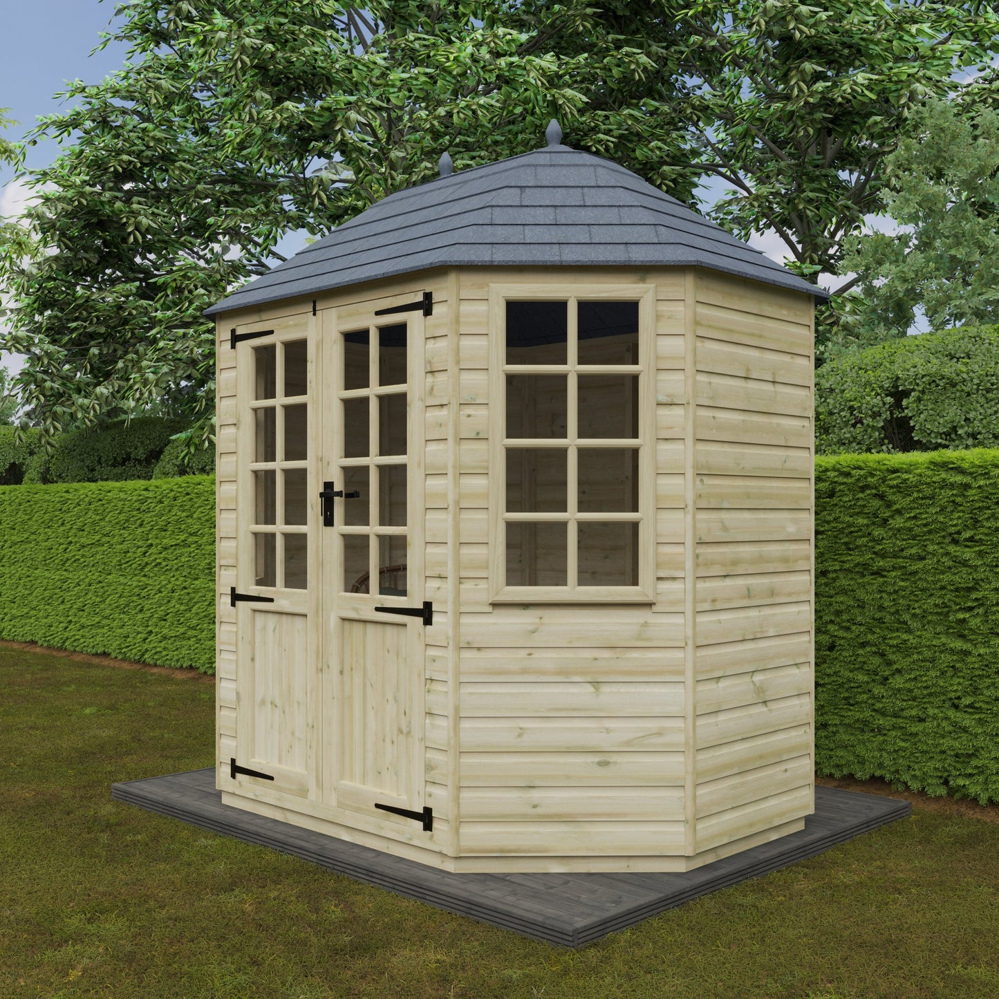 Broadfield 8x6 Tanalised Octagonal Summerhouse
