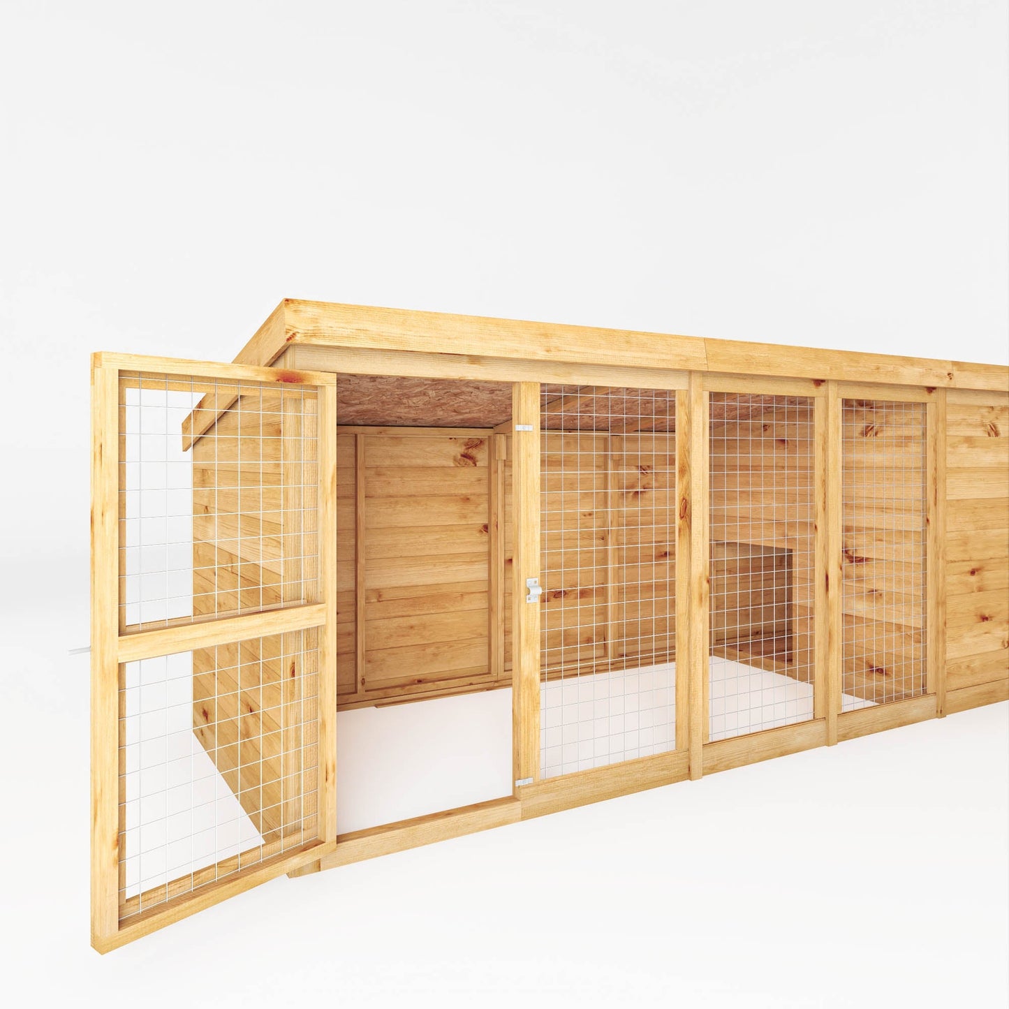 Mercia 12 x 4 Berkshire Dog Run & Kennel