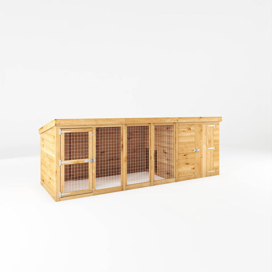 Mercia 12 x 4 Berkshire Dog Run & Kennel
