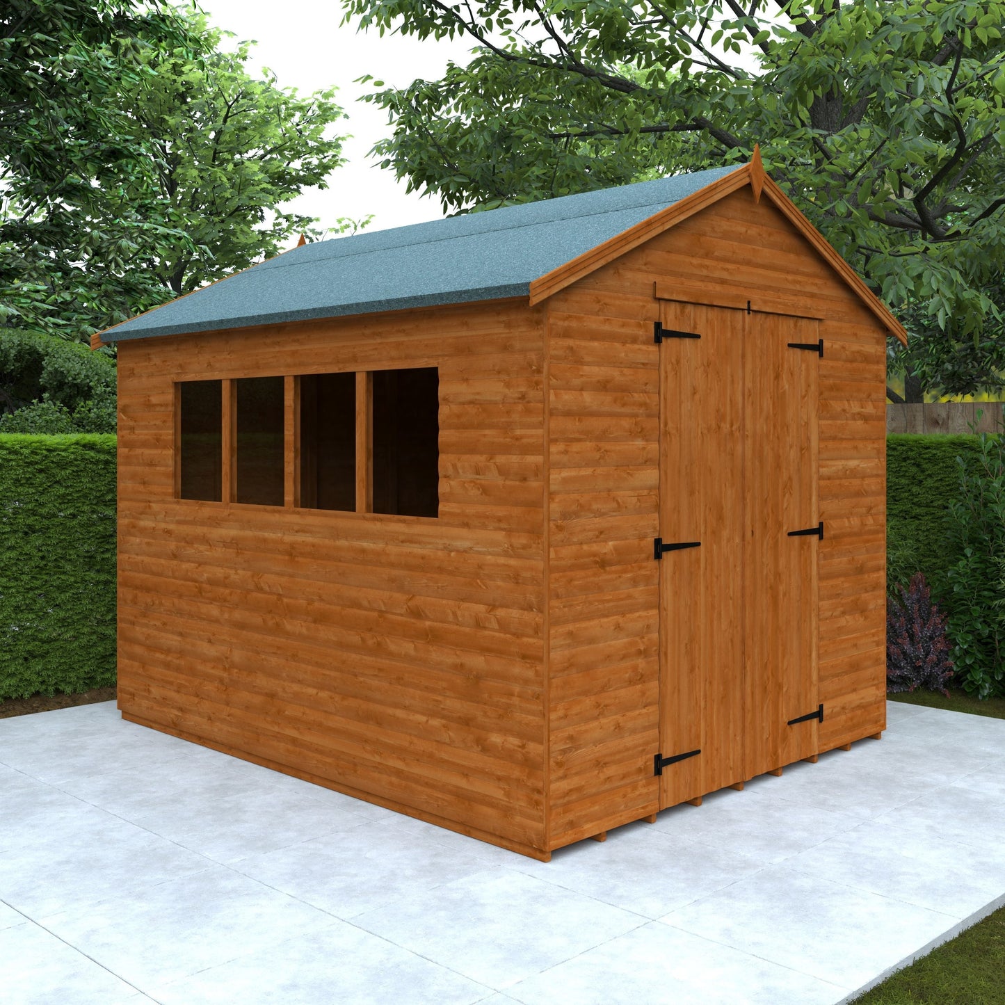 Loglap Workshop Shed