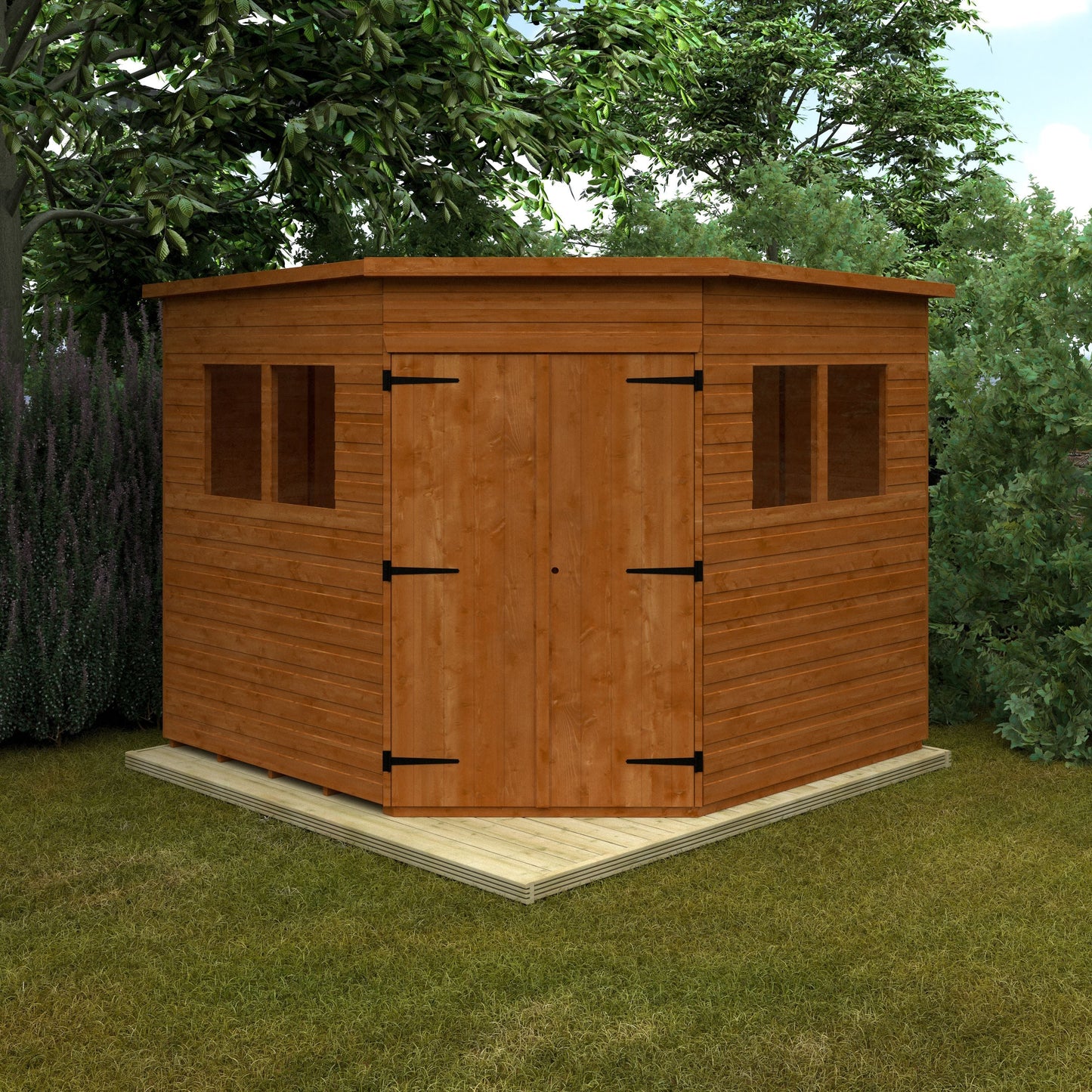 Corner Shed Shiplap