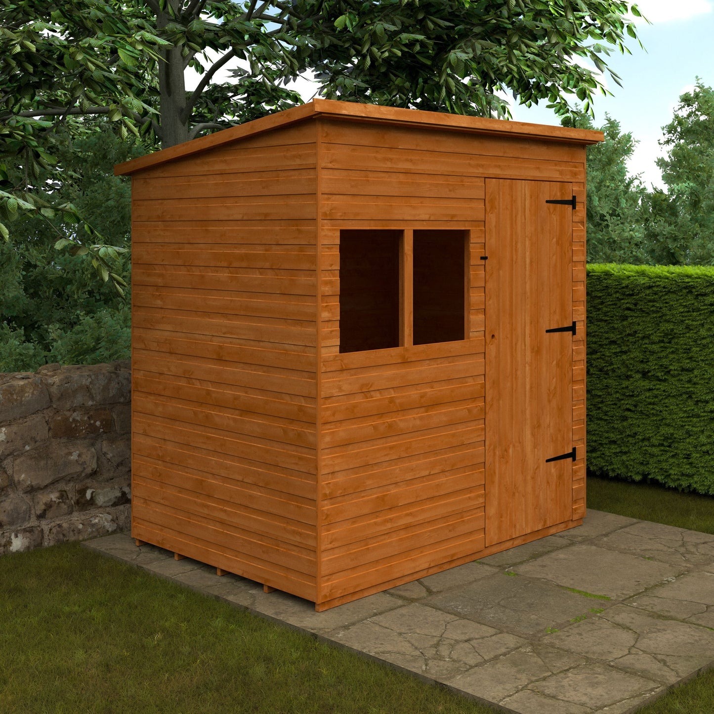 Deluxe Pent Shed Shiplap