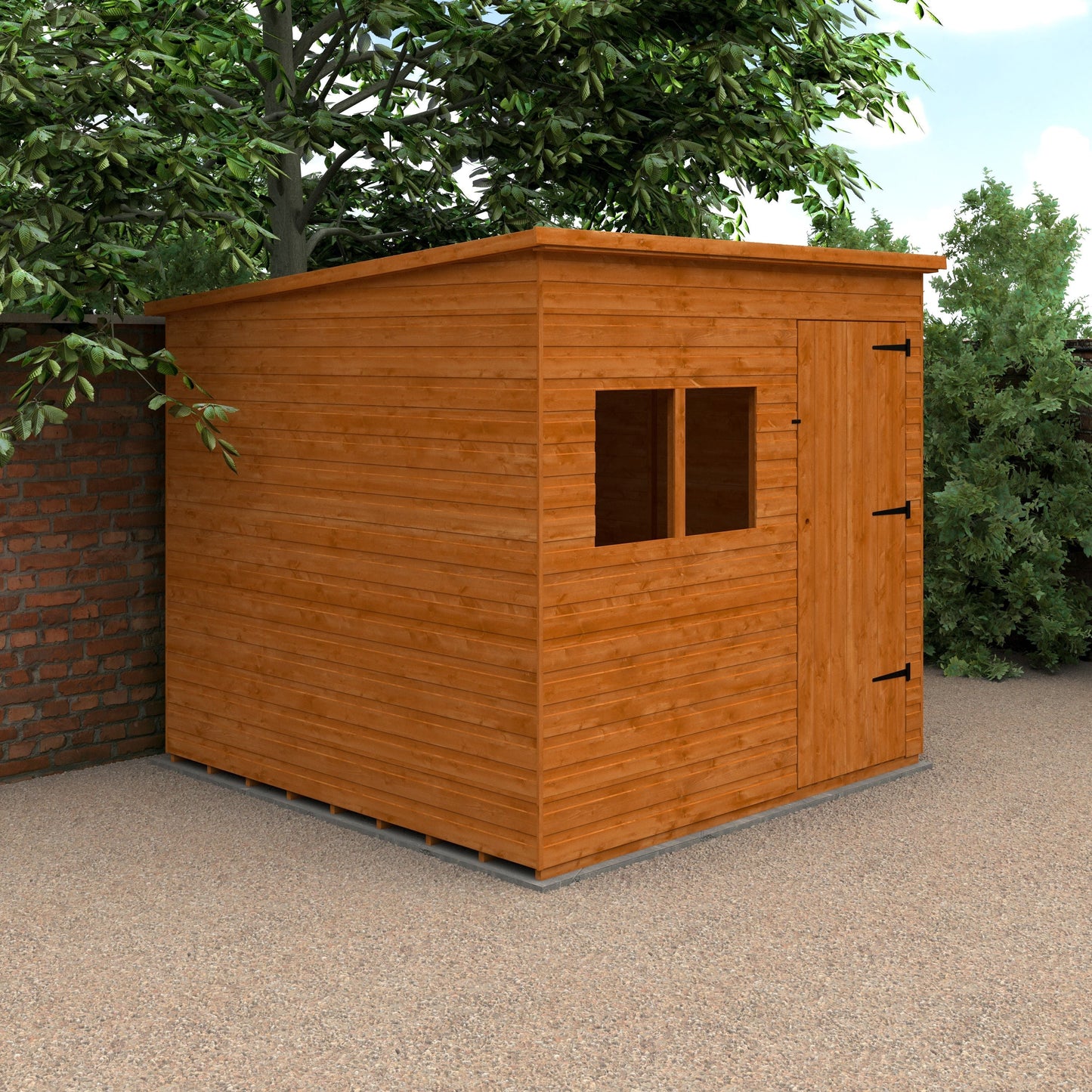 Deluxe Pent Shed Shiplap