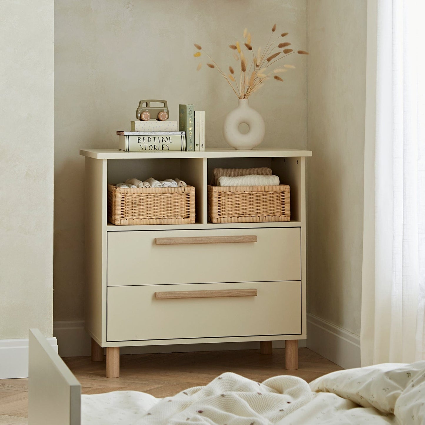 Harper Dresser Changer - Cream & Ash