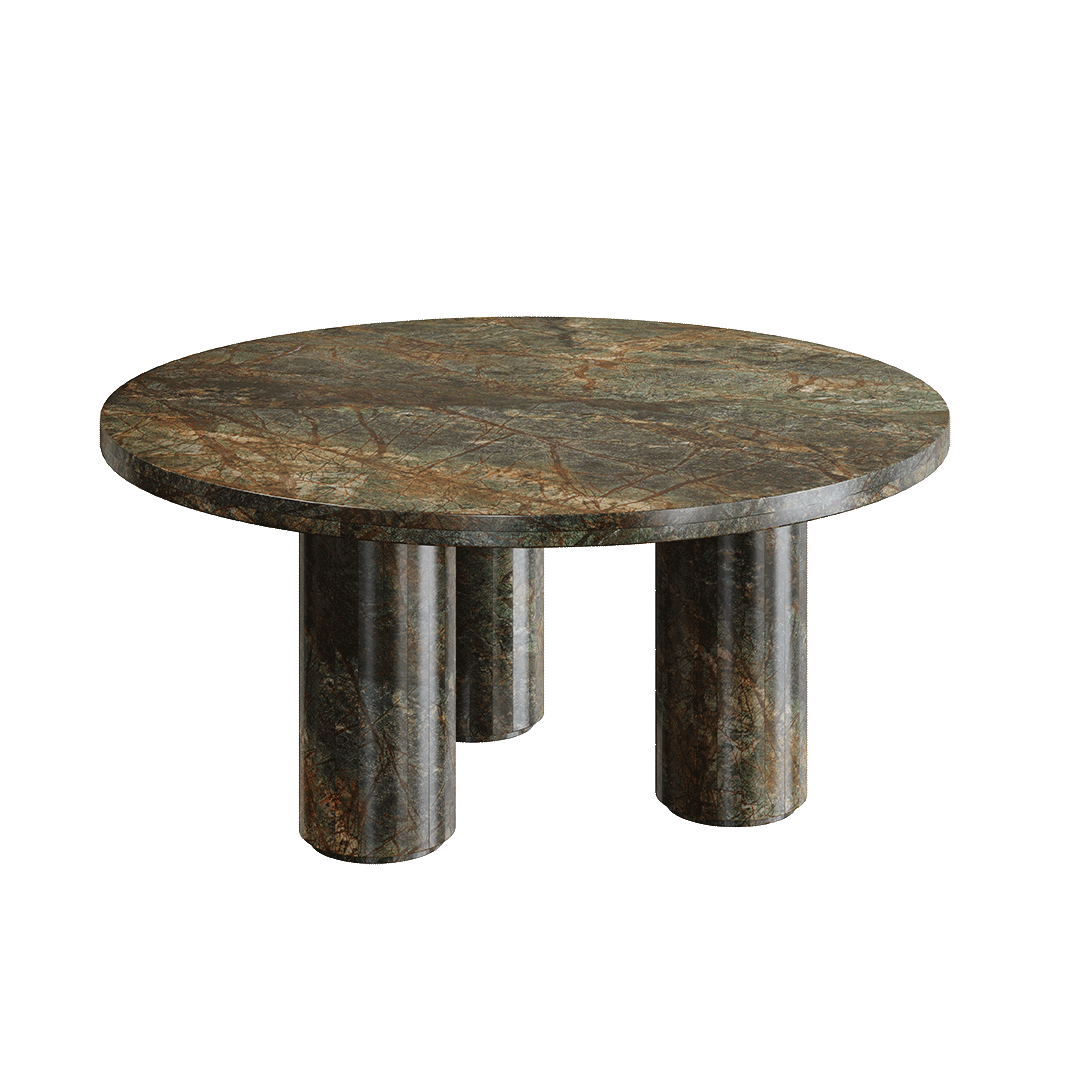 Casoli Marble Coffee Table, Forest Green