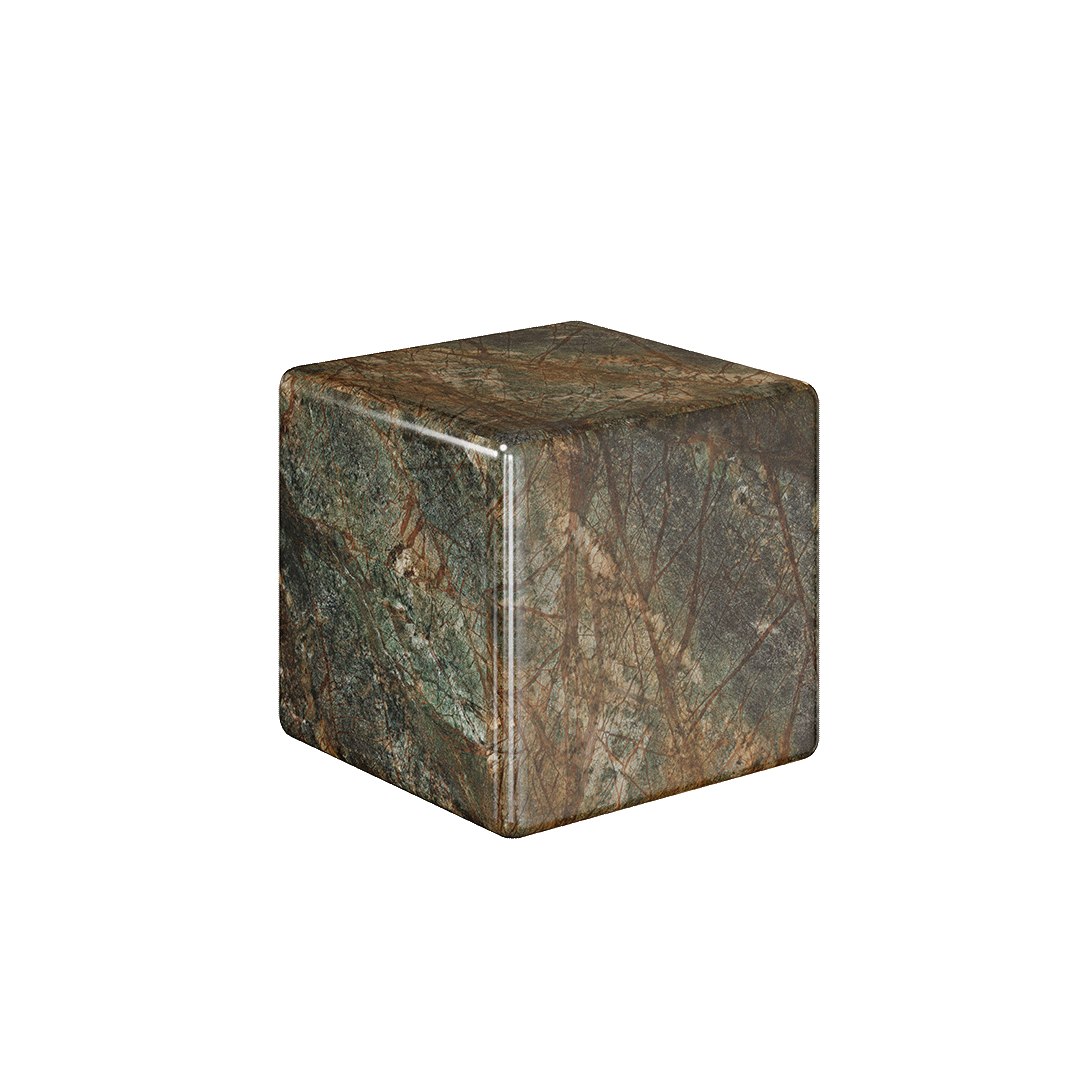 Cerazo Marble Coffee Table, Forest Green