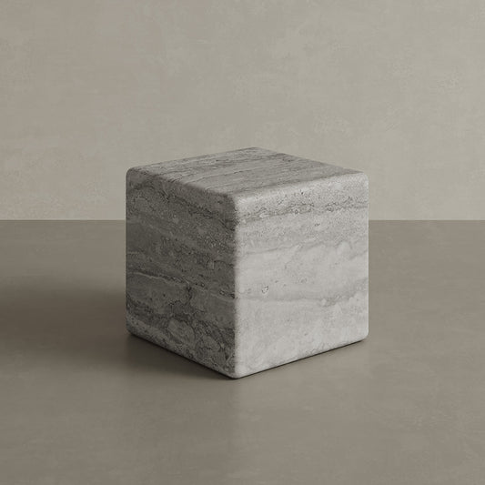 Cerazo Travertine Coffee Table, Grey