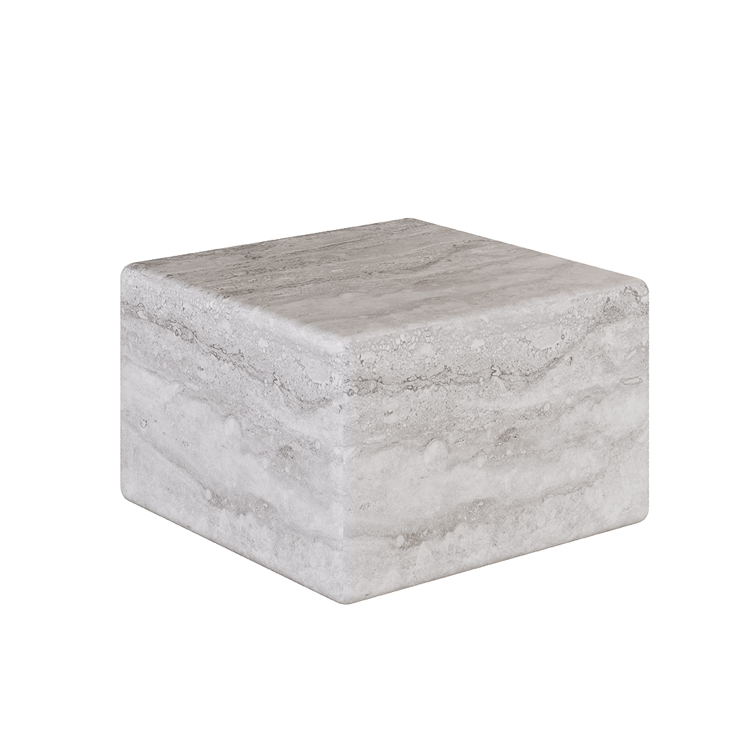 Cerazo Travertine Coffee Table, Grey