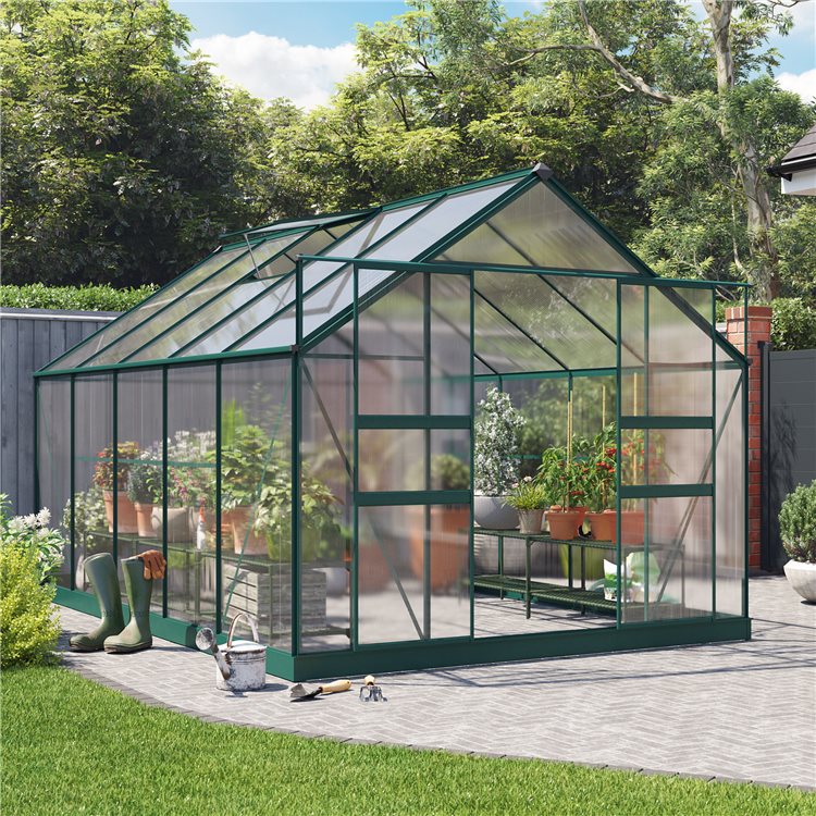 Harvester 8x12 Walk-In Aluminium Polycarbonate Greenhouse