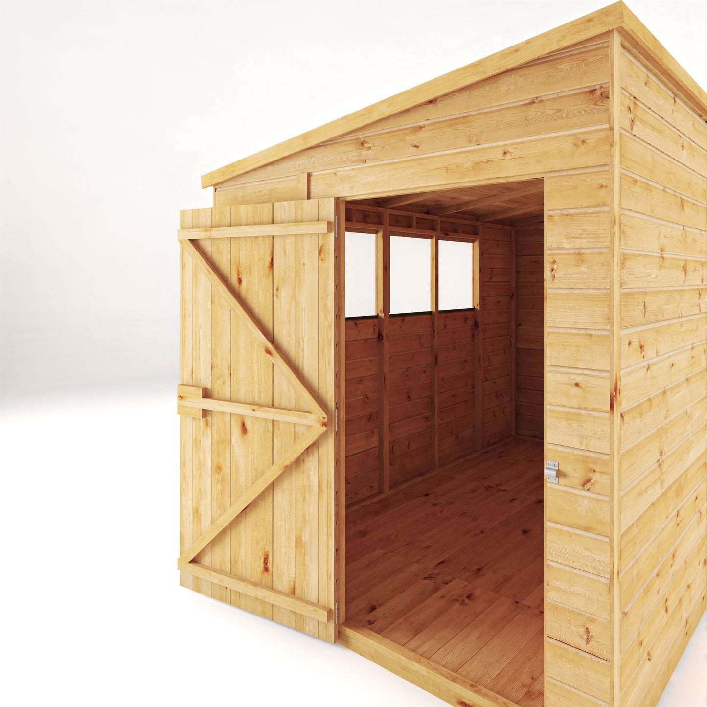 10 x 6 Woodsman Shiplap Pent Wooden Shed