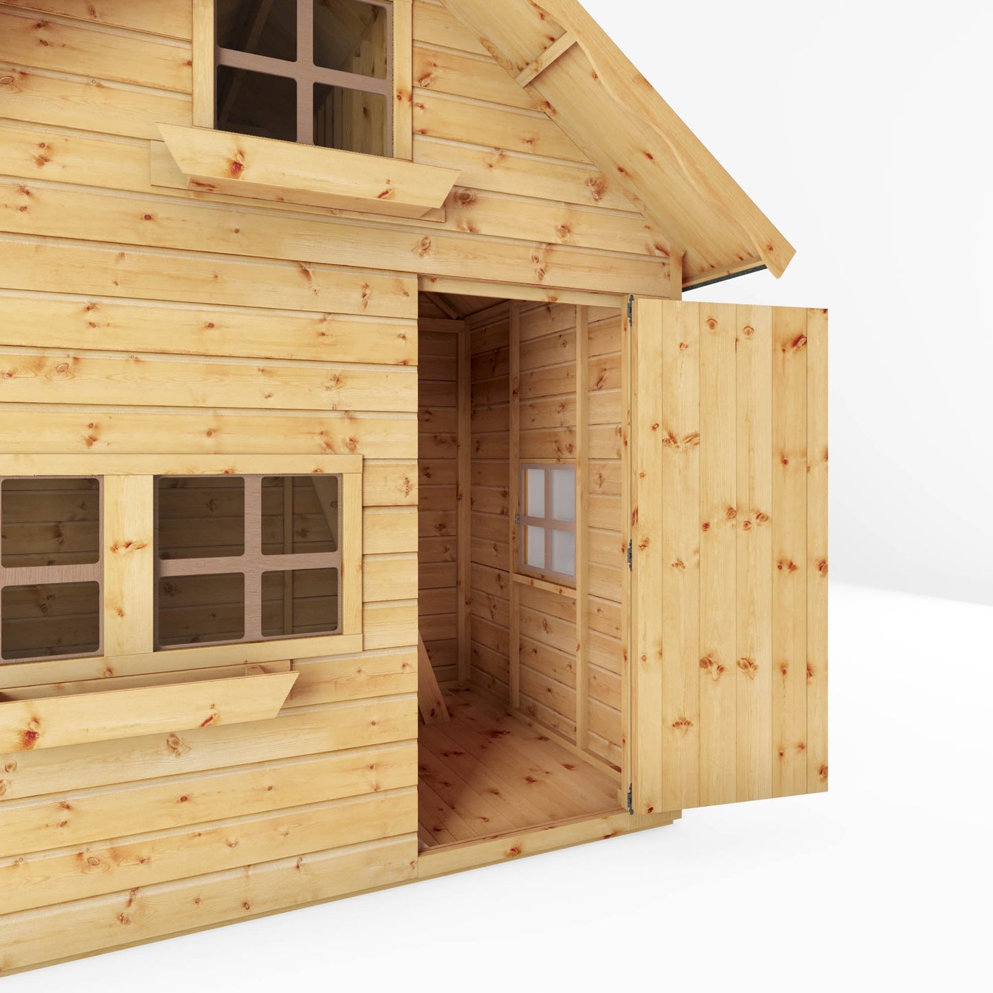 Mercia 8 x 6 Double Storey Swiss Cottage Playhouse