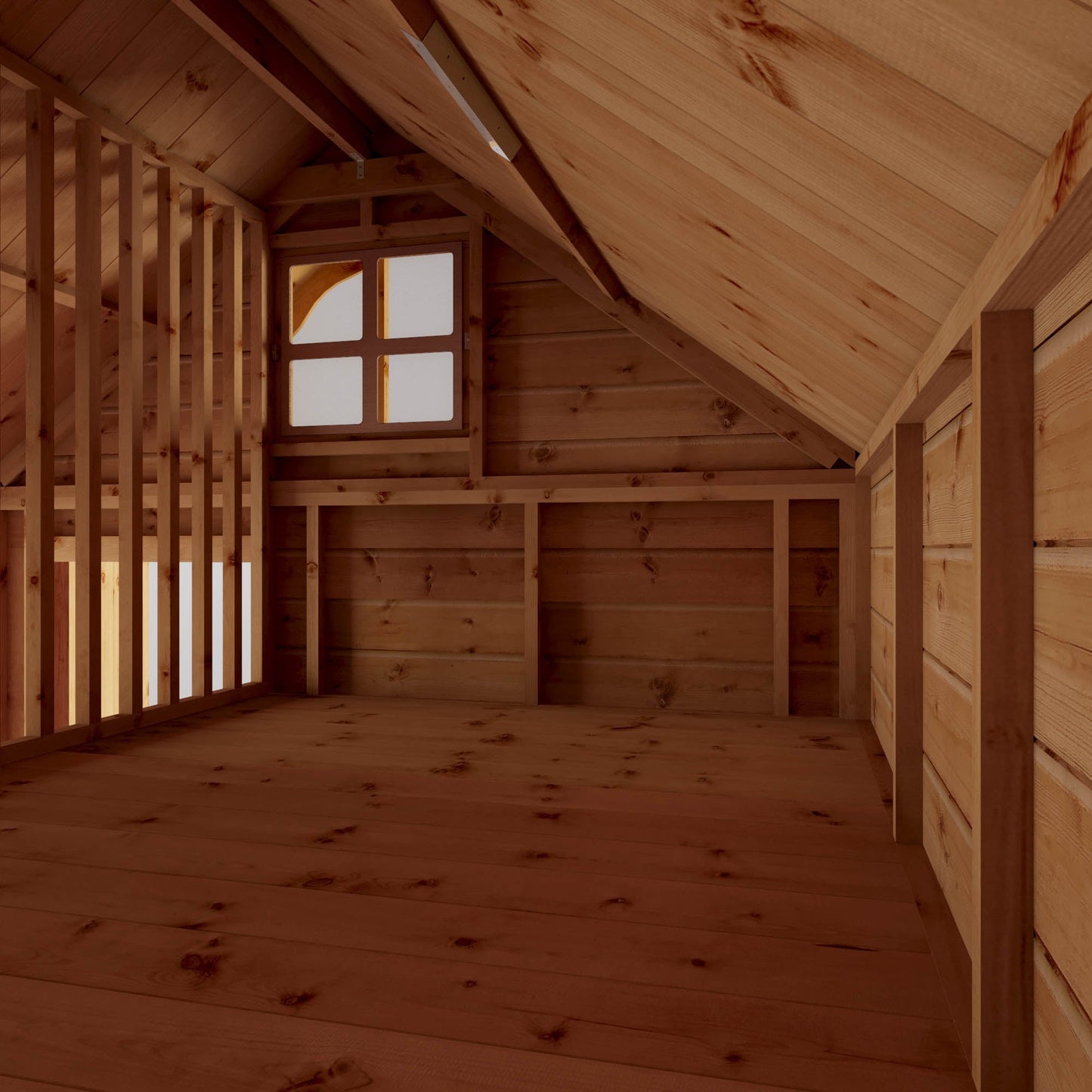 Mercia 8 x 6 Double Storey Swiss Cottage Playhouse