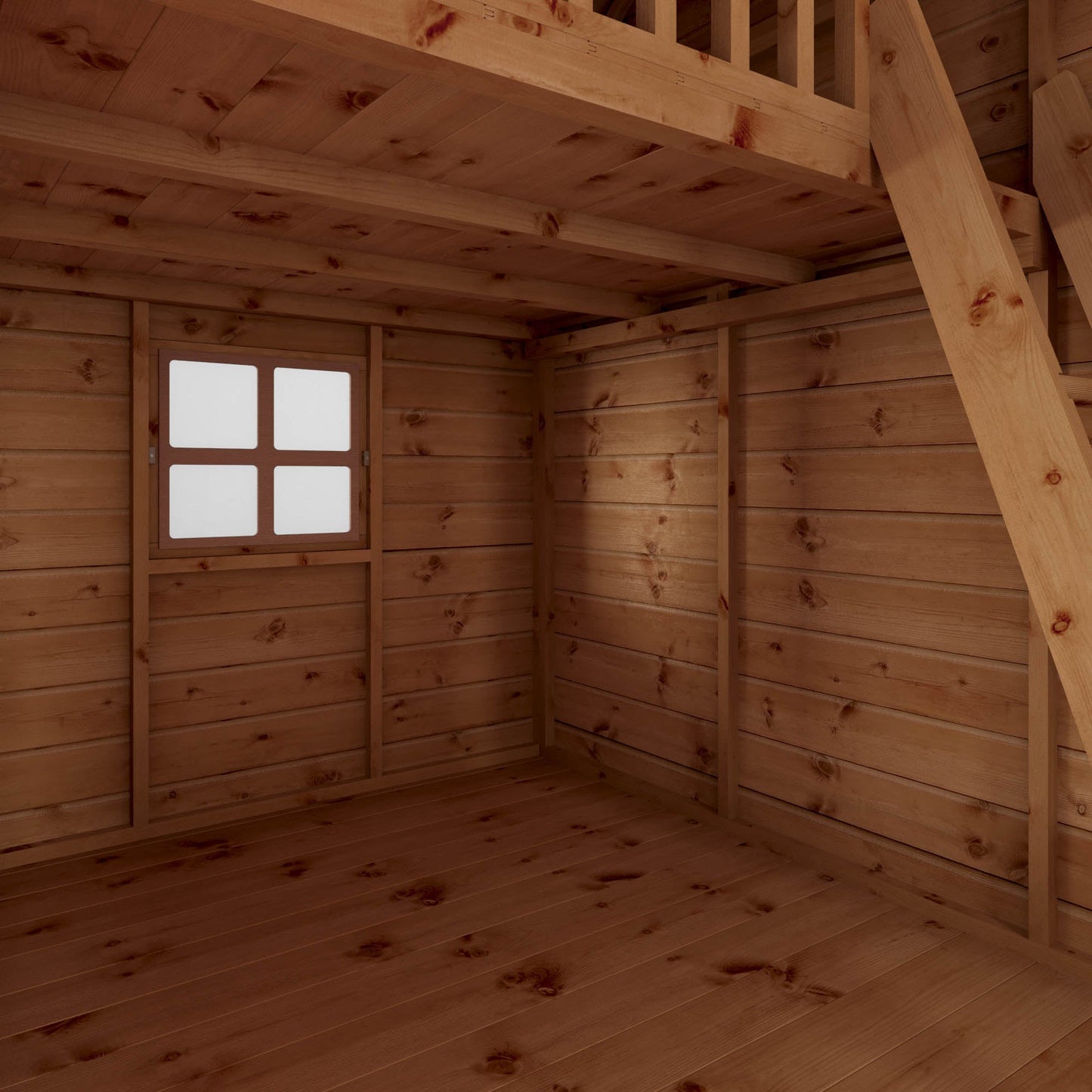 Mercia 8 x 6 Double Storey Swiss Cottage Playhouse