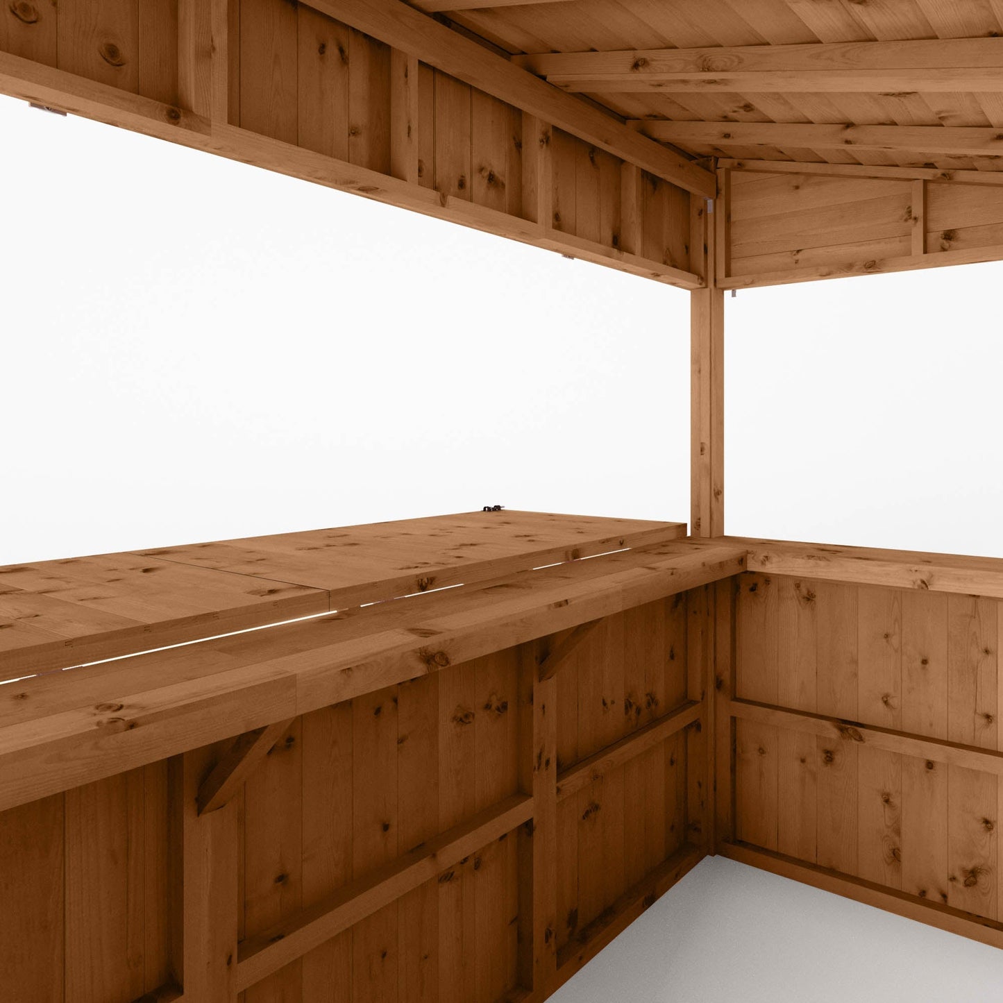 Mercia 9 x 4 Premium Pressure Treated Garden Bar With Shutters