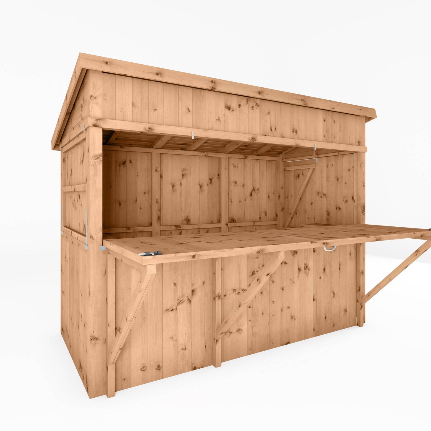 Mercia 9 x 4 Premium Pressure Treated Garden Bar With Shutters