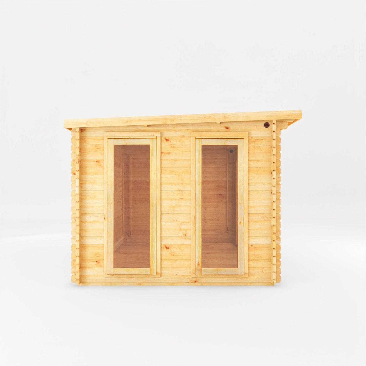 Mercia 4m x 3m Premium Wren Pent Log Cabin - 28mm