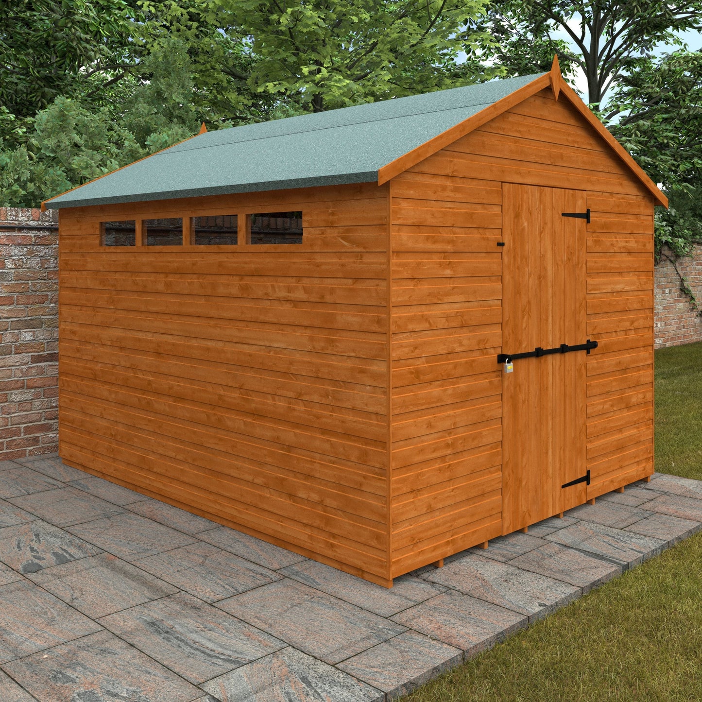 Security Apex Shed Shiplap