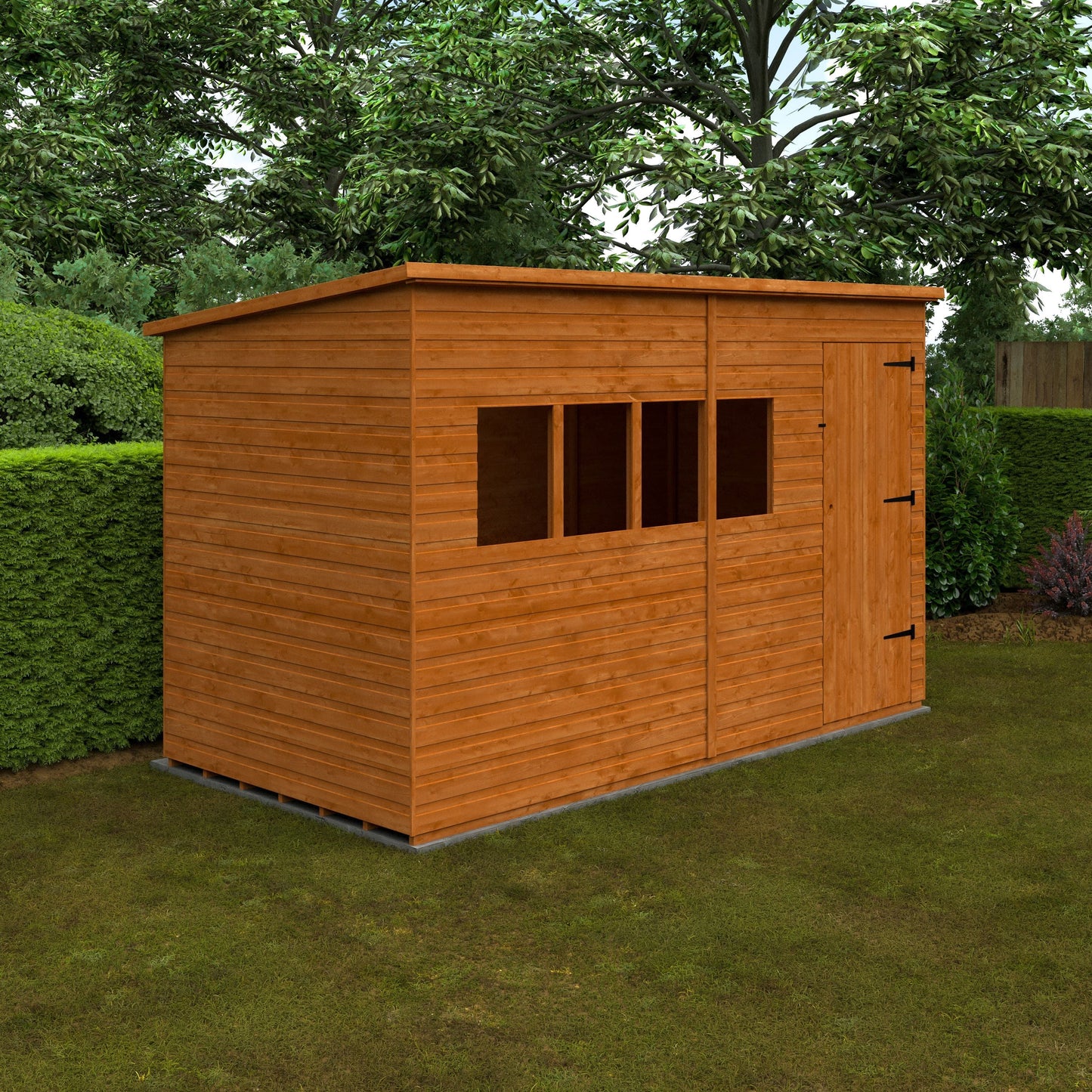 Deluxe Pent Shed Shiplap
