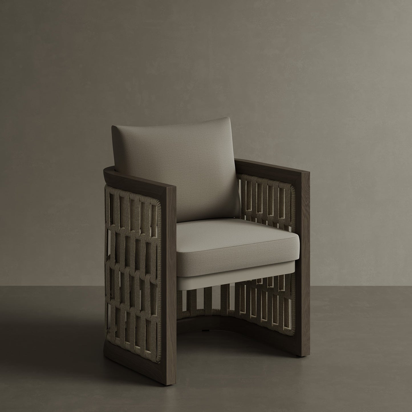 N2 Dining Chair Dark Teak