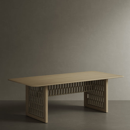 N2 Dining Table Light Teak