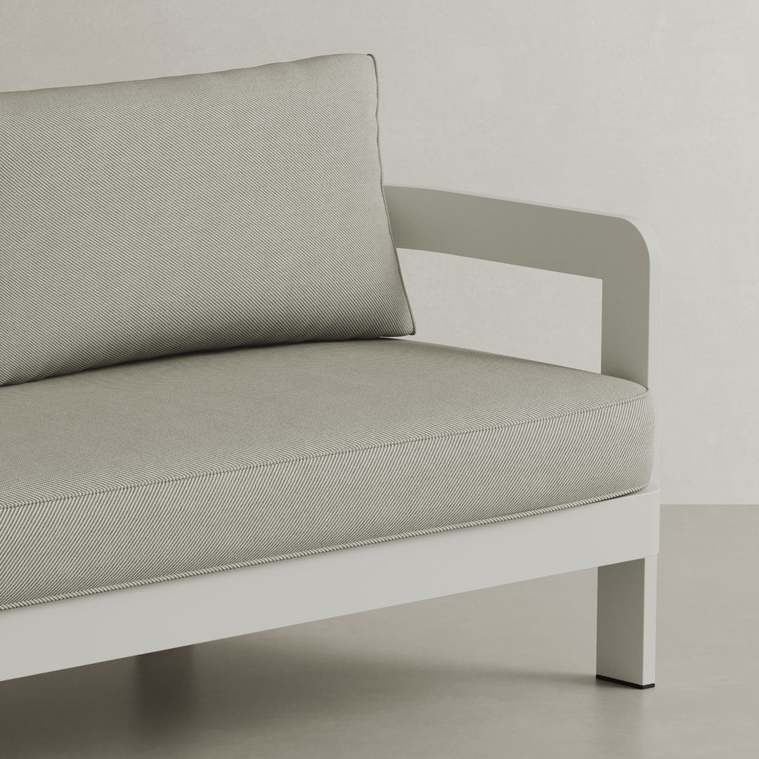 N3 Stone Three Seater Sofa Sage Twill