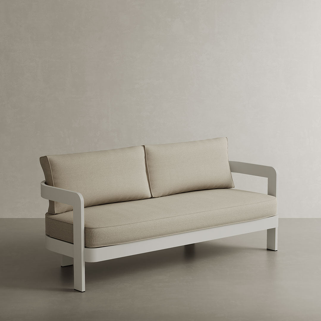 N3 Stone Three Seater Sofa Sand Canvas