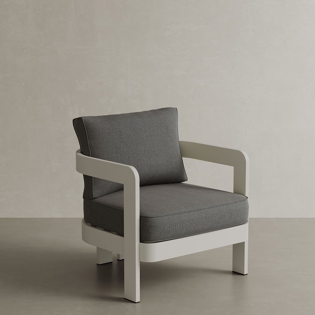 N3 Stone Lounge Chair Smoke Weave