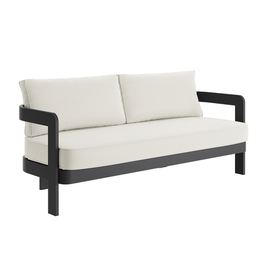 N3 Kohl Three Seater Sofa Cirrus Textured Weave