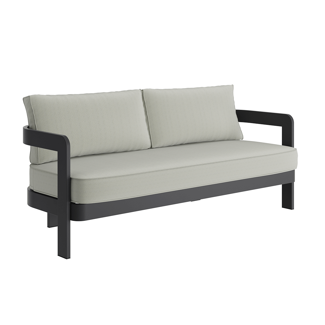 N3 Kohl Three Seater Sofa Sage Twill