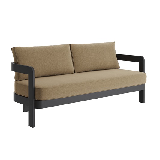 N3 Kohl Three Seater Sofa Wheat Canvas