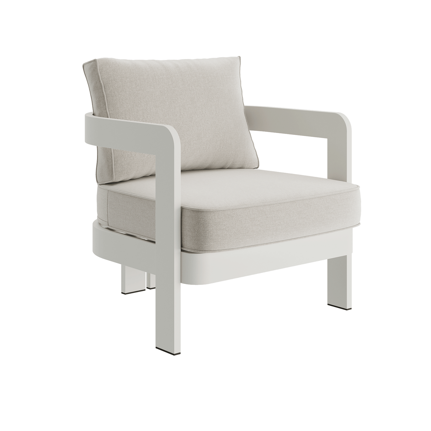 N3 Stone Lounge Chair Bone Canvas