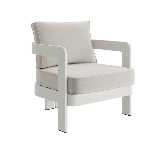 N3 Stone Lounge Chair Bone Canvas