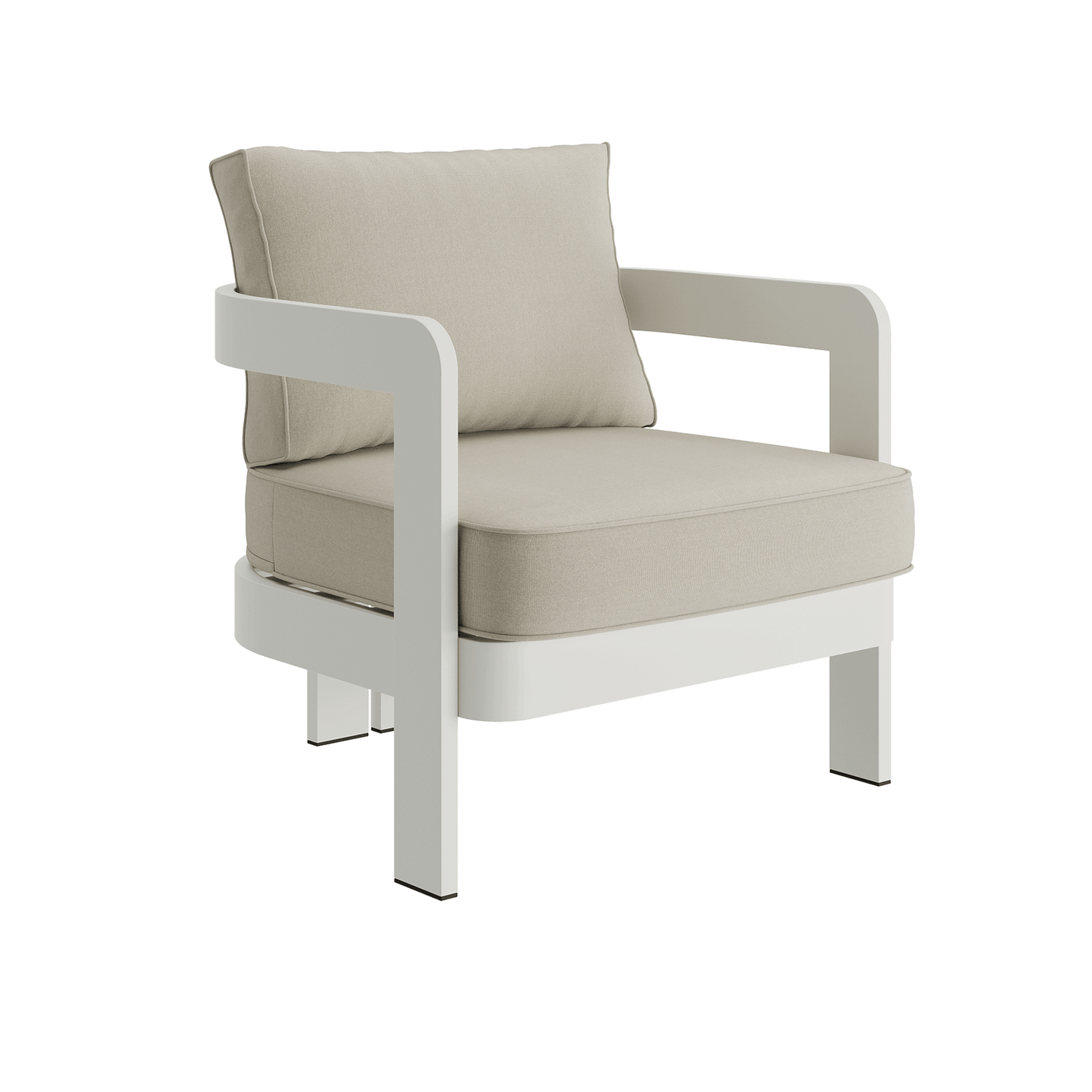 N3 Stone Lounge Chair Sand Canvas