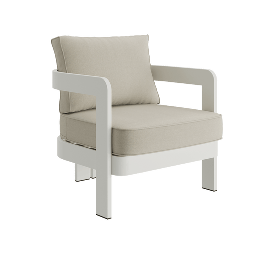 N3 Stone Lounge Chair Sand Canvas