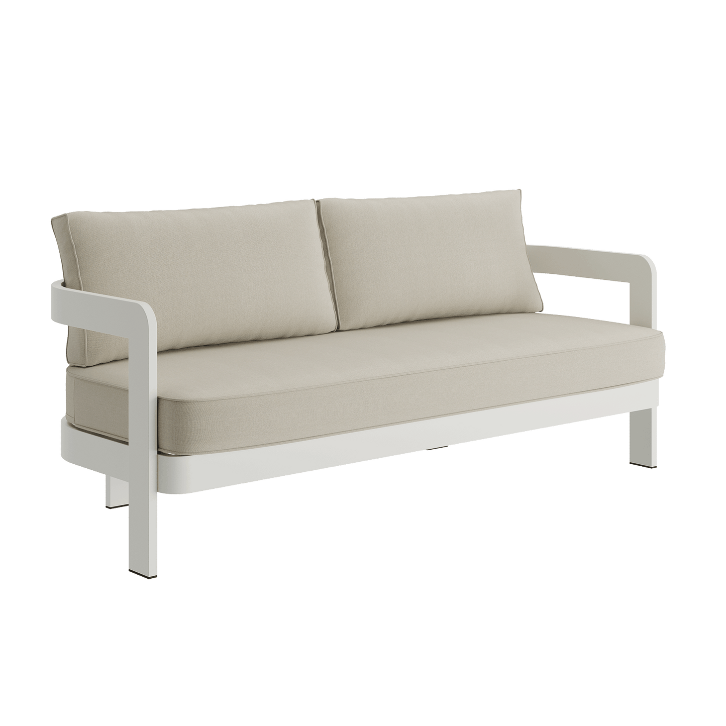 N3 Stone Three Seater Sofa Sand Canvas